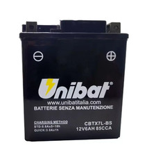 Motorrad Batterie Roller Für Sym Husky 125 99-00 12VOLT 6AH CBTX7L-BS UNIBAT