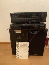 Kenwood Musikanlage mit Receiver, Radio, CDspieler, zwei Boxen.