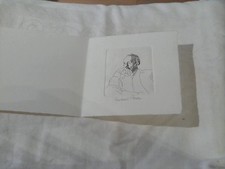 Self portrait, small etching