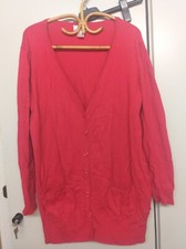 Damen Strickjacken 48-50 XL Bonprix Rot  Braun 2 Stück Pullover Longjacken Top