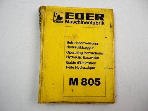 Eder 805 hydraulikbagger - m,