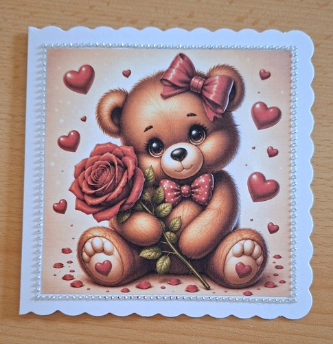 Grusskarte bärchen mit - *gb*,