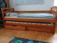 Etagenbett f. Kinder mit Matratzen, auch als 3 Einzelbetten nutzbar