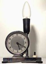 Bauhaus table clock - clock, lamp