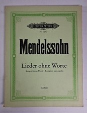 Noten: Lieder ohne Worte, Felix Mendelssohn Bartholdy, 1987, Edition Peters