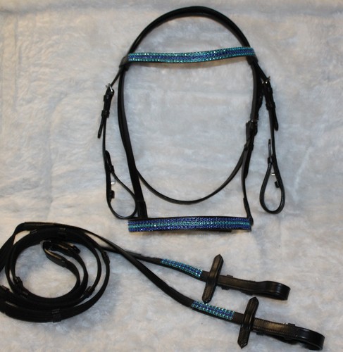 Strass leder reittrense - ",