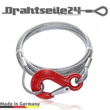 Forstseil 5mm 6mm 8mm 10mm 12mm 14mm Anschlagseil Haken GK 8 DIN 1677-2 Schlaufe