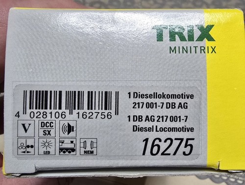 Minitrix 16275 diesellok 217 - minitrix,