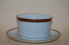 Sauciere Rheinland Goldrand schwarz gemustert Thomas Porzellan NEU