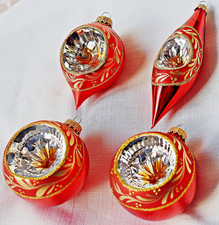 ❀ 4 x Christbaumkugel Reflex