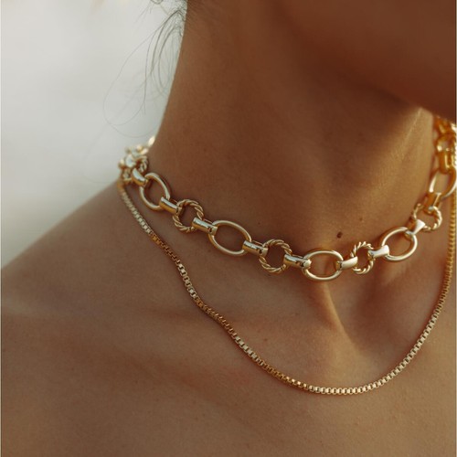 Damen kette gold vergoldet - damen, 24