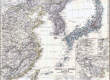 Landkarte JAPAN Tenno Nippon