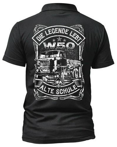 Alte schule w50 poloshirt - schule,