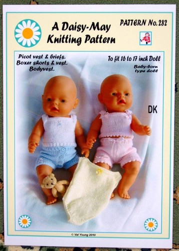 Puppen strickmuster 282 für - ,