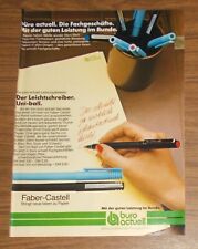 Seltene Werbung FABER-CASTELL Uni-Ball Tintenroller - Der Leichtschreiber 1982