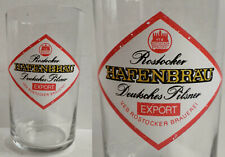 Alt Bierglas Rostocker Hafenbräu Deutsches Pilsner Export VEB Rostocker Brauerei
