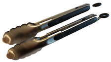2x Edelstahl Grillzange 27cm