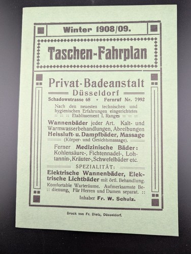 Taschenfahrplan 1908 reprint - 1908,