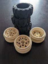 Lego; 3x Reifen auf Felge weiß 20x30; Rad; Räder; Felge 4266c01