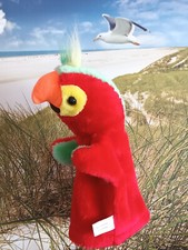 Handpuppe Papagei Plüsch von