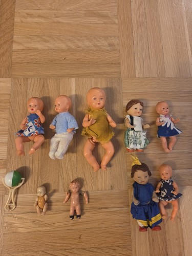 Vintage puppenstuben puppen - puppenstuben,