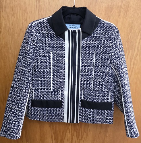 Prada tweed jacke - prada, kurzjacke