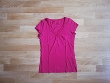 QS Basic T-Shirt Damen Beerenfarben Gr. S