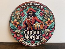 Blechschild Whisky CAPTAIN MORGEN Whisky 20cm Haus Bar Deko Vintage Retro
