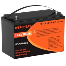 100Ah 12V Lithium Batterie LiFePO4 Akku BMS Solarbatterie Solaranlage Boot RV