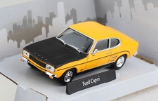 Ford Capri gelb mit schwarzer Motorhaube 1:43 Cararama  Modellauto 