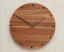 Wanduhr aus Holz 38 cm