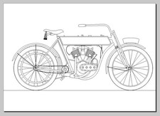 Zeichnung - 1909 Harley