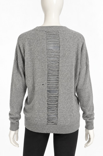 Topshop zerfetzter grauer