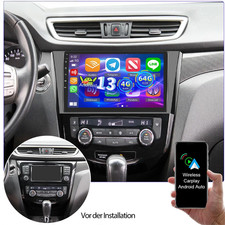 Für Nissan X-Trail Qashqai 2014-2018 Autoradio Android 13 Carplay 4+64G WIFI GPS