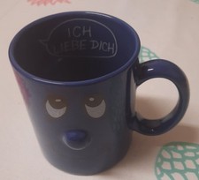 TASSE MIT GESICHT UND INNEN SCHRIFT  ICH LIEBE DICH 