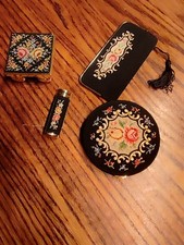 Vintage Puderdose mit Spiegel