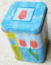 Teedose Tulpe 5,7 x 8,3 cm Blechdose Aufbewahrung Kekse Agatha`s Bester