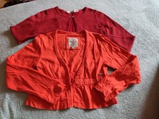 Mädchen Bolero Jäckcken 116 Tom Tailor H&M Rot 2 Stück 