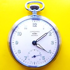 HERREN TASCHENUHR, "Junghans-Astra", J 24, stoßgesichert, kl. Problem, ca. 1955
