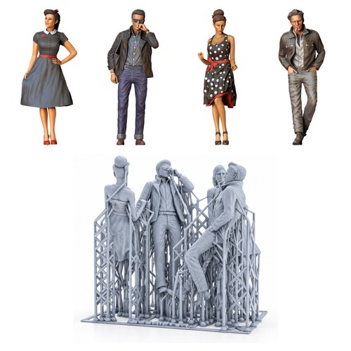 Rockabilly stile figuren - rockabilly,