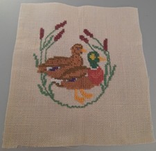 STICKBILD, KREUZSTICH, FERTIG