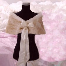 Damen Kunstpelz Bolero Schal