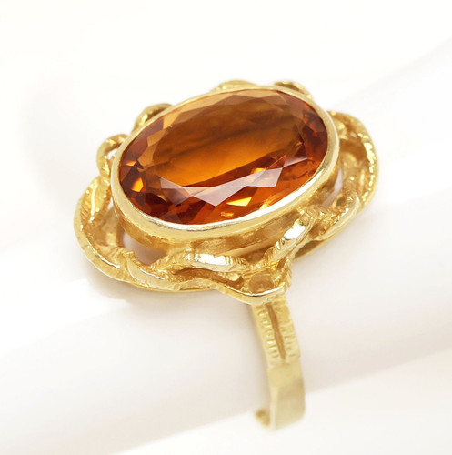 Topasring handarbeit karat - topasring,