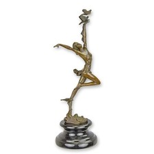 Bronze Tanz Tänzerin mit