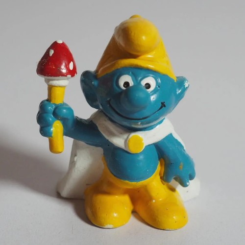 Vintage schlumpf figur könig - schlumpf,