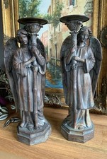 Kerzenleuchter Engel Set Barock Leuchter Kerzenständer Kerzenhalter ANTIK Stil