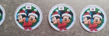 Adventskalenderzahlen 24x Micky & Minnie Maus mit Klebefläche Aufkleber