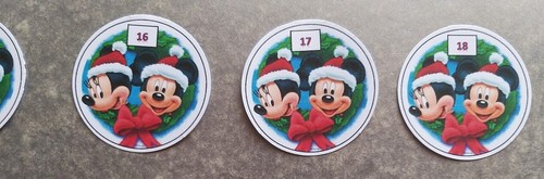 Adventskalenderzahlen 24x