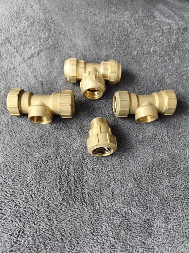 Rohr fittings messing - 4x,