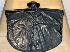 Rarität XXL Lackcape Gummicape Regencape Regenpelerine PVC Regenponcho Vintage